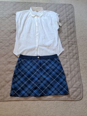 EUC Lady Hagen Skort with NWT a.n.a Button-Down Shirt